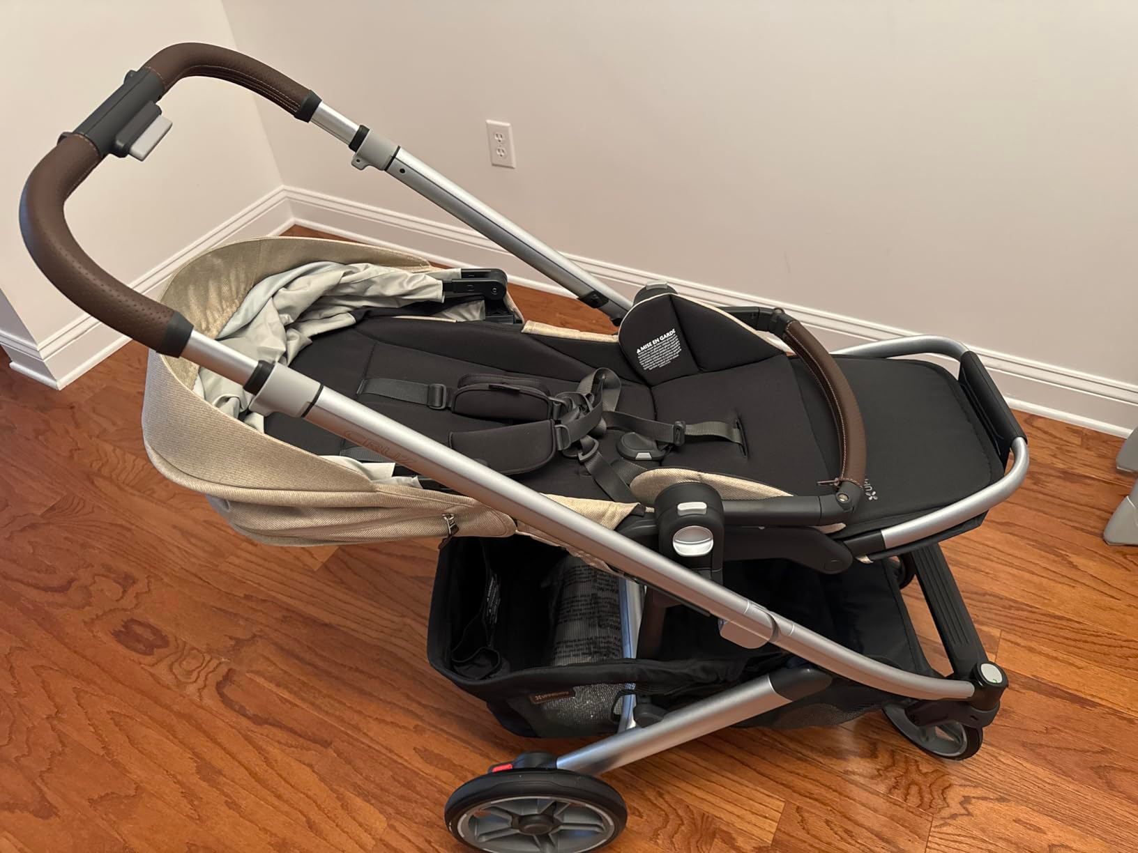 Baby sleeping in stroller